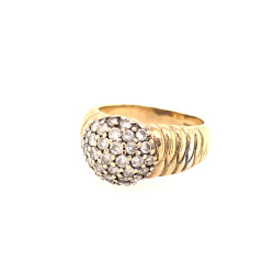 Pre Owned 9ct Diamond Cluster Ring ZX41